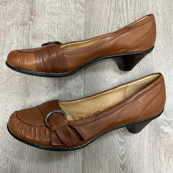 NWOT Sofft Seryn 1018000 Brown Leather Pump Heel 9M - Picture 9 of 15
